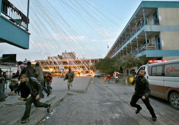 Beit Lahia UN school - white phosphorus 6
